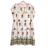 Roller Rabbit Floral Print V-Neck Dress- Size L (see notes)