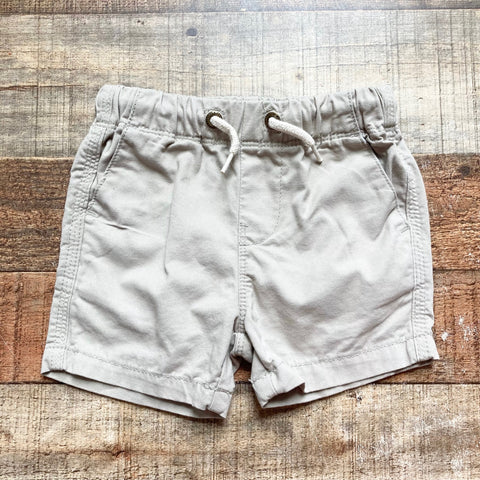 Next Khaki Drawstring Shorts- Size 6-9M