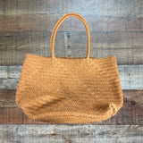 Madewell Brown Woven Cow Leather Bag