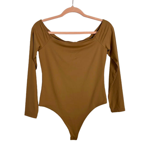 Nuuds Cinnamon Off The Shoulder Bodysuit - Size M
