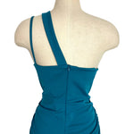 Grace Karin Teal Split Shoulder Strap Ruched Sides Dress NWT- Size XL