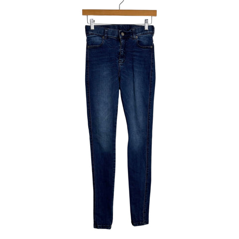 Dr. Denim Lexy Worn Dark Blue Jeans - Size M (Inseam 29")