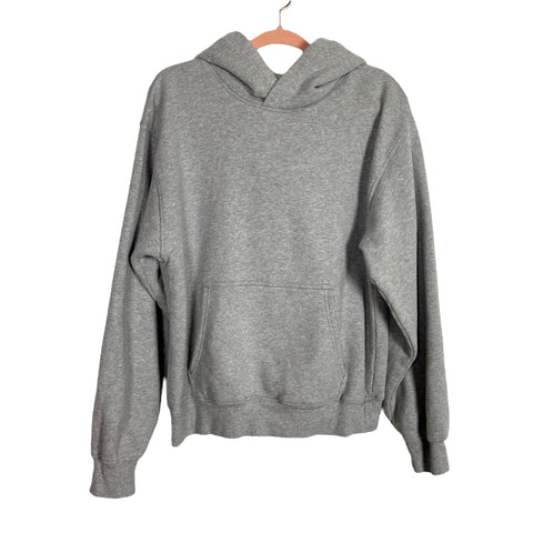 Aritzia Grey Sweatfleece Hooded Sweatshirt - Size L