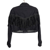 Vestique Black Cropped Jolene Denim Jacket NWT- Size M
