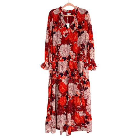 Mudpie Red Floral Maxi Dress NWT- Size M (sold out online)