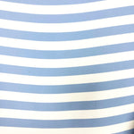 Sail to Sable Blue/White Stripe Ruffle Sleeve Top- Size XL (see notes)