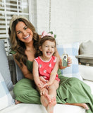 The Beaufort Bonnet Company Red Strawberry Print Bubble- Size 3T