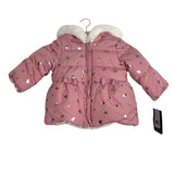 London Fog Pink Teddy Bear Hooded Jacket NWT - Size 24M