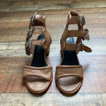 Sol Sana Camel Buckle Strap Sandals- Size 39