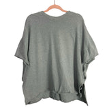 Free People Movement Gray V-Neck Reversible Tunic Top- Size S