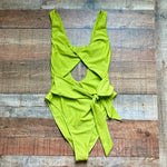 Tularosa Lime Green Front Cutout One Piece NWT- Size M (sold out online)