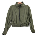 Your Personal Best Army Green Light Weight Hidden Hood Jacket - Size S