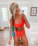 Aerie High Waisted High Cut Cheeky Bikini Bottoms- Size S (we have matching top)