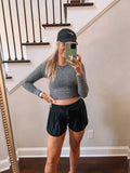 Automet Two in One Black Shorts- Size S
