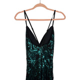 Windsor Teal/Black Sequin Gown NWT - Size M