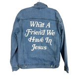 Elevated Faith "What A Friend We Have In Jesus" Jean Jacket - Size S (Sold Out Online!)