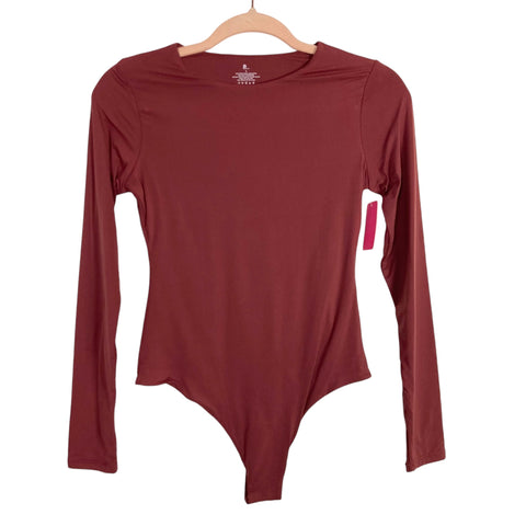 Pumiey Burgundy Long Sleeve Bodysuit NWT- Size M