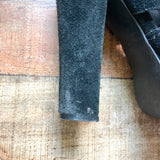 Steve Madden Black Ricki Suede Platform High Heel Sandals- Size 7 (see notes)