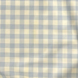 Minnow Blue Gingham with Back Ribbon Bow Ruffle Swimsuit- Size 3/4T (see notes, we have matching swimsuit)