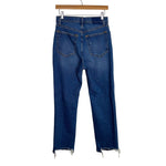 Abercrombie & Fitch The Ankle Straight Ultra High Rise Distressed Jeans- Size 28/6 Regular (Inseam 26”)
