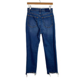 Abercrombie & Fitch The Ankle Straight Ultra High Rise Distressed Jeans- Size 28/6 Regular (Inseam 26”)