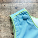 Shrimp & Grits Kids Blue Embroidered Turtle Bubble- Size 3M (see notes, sold out online, we have matching dress)