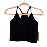 Popflex Black What's The Scoop Seamless Crop Tank NWT - Size S (Sold Out Online!)