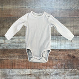 H&M Tan/Blue Ribbed Onesie Set - Size 3M