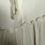 Princess Polly Off White Drawstring Waist Skirt- Size 2 (see notes)