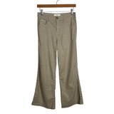 Level 99 Tan Linen Wide Leg Pants - Size 24 (Inseam 24")