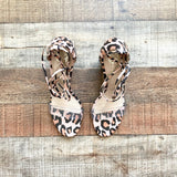 Vince Camuto Animal Print Lace Up Wedge Sandals- Size 6 (sold out online)