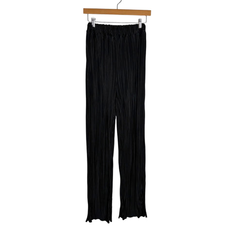 No Brand Black Plisse Pants - Size S (Inseam 29.5")