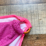 Pink Lily Magenta/Hot Pink Textured Bikini Bottoms NWOT- Size S (we have matching top)