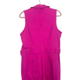 Show Me Your Mumu Hot Pink Belted Denim Jumpsuit- Size XL