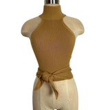 House Of Harlow 1960 Camel Wrap Halter Top - Size S (sold out online)
