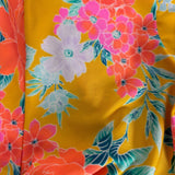 Art Class Yellow Floral Print Bikini and Rash Guard 3 Piece Set- Size  M 7/8Y (see notes, sold as a set)