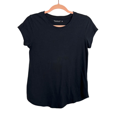 Abercrombie & Fitch Soft A&F Collection Black Tee- Size S