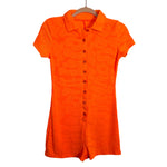 No Brand Neon Orange Romper- Size S