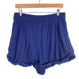 Free People Blue Cropped Short Set- Size M (sold as set, sold out online)