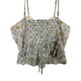 Wild Fable Floral Lace Up Front Crop Top- Size XS