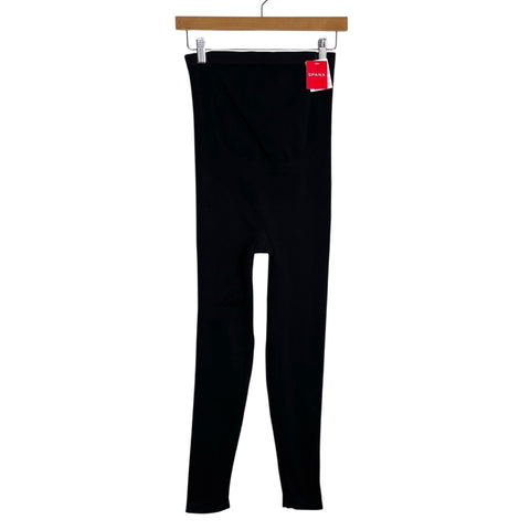 Spanx Very Black Maternity Mama Look At Me Now Leggings NWT - Size M (Inseam 22")