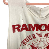 Ramones 1234 Distressed Sleeveless Tee- Size OS (see notes)