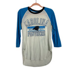 NFL Team Apparel Carolina Panthers Raglan Tee- Size M (see notes)