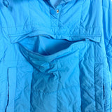 No Brand Blue Puffer Pull Over Jacket - Size M