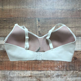 Nike White Dri-Fit Bra- Size L (C-E)