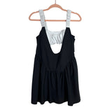 Free People Movement Black with White Sports Bra Cutout Athletic Dress- Size M