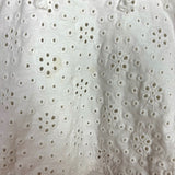 Zara White Eyelet Ruffle Top- Size 7Y (see notes)