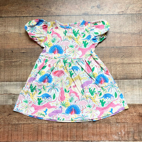 Mini Boden Colorful Animal Print Dress- Size 2-3T