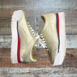 Puma Metallic Gold Platform Sneakers- Size 6 (see notes)