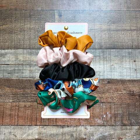 Cupcake and Cashmere Set of 5 Satin Scrunchies